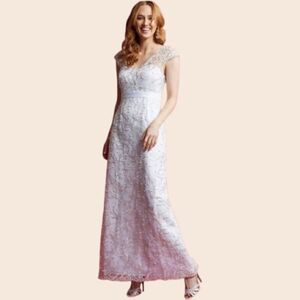 ModCloth Romantic Revelries Maxi Dress in White Size Small